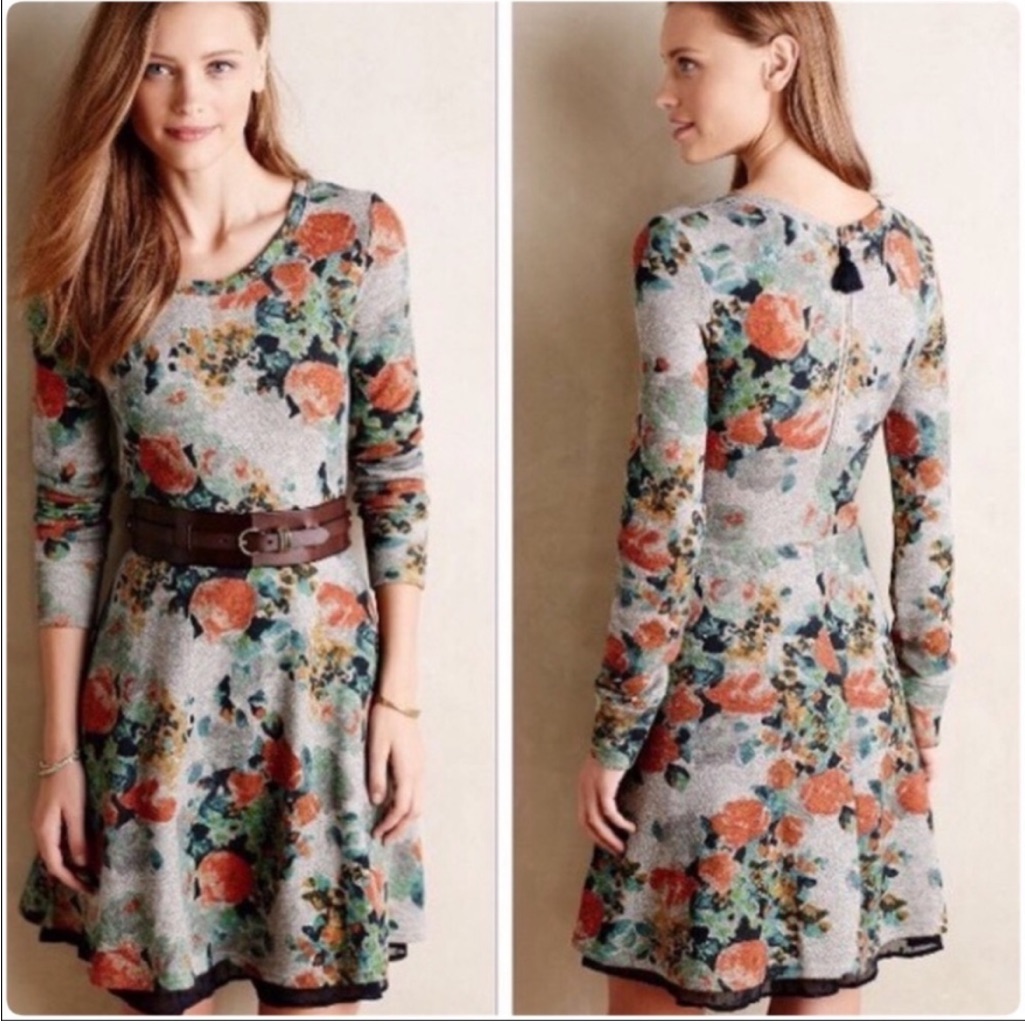 Long-Sleeve Saturday Sunday Floral Dress